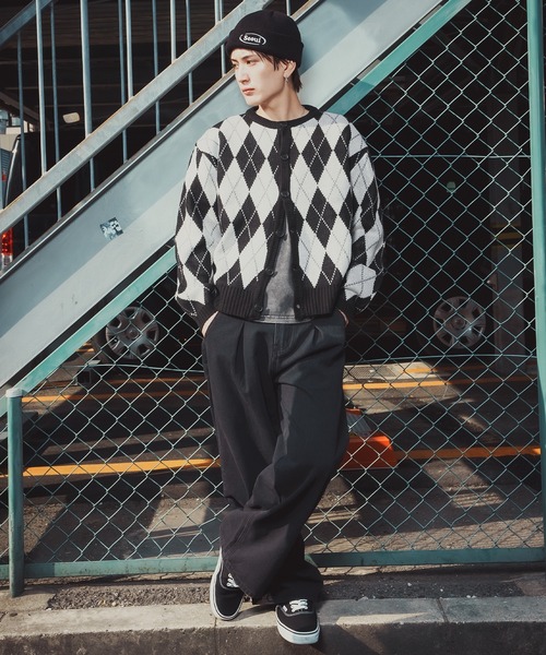 Argyle cardigian кардиган в ромбы