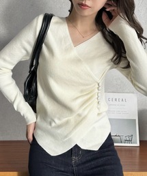 Eclat one(�G�N������)�́yEclat one�z�J�V���N�[���f�U�C�� �T�C�h �{�^�� �h���[�v �f�U�C�� �j�b�g(�j�b�g/�Z�[�^�[)