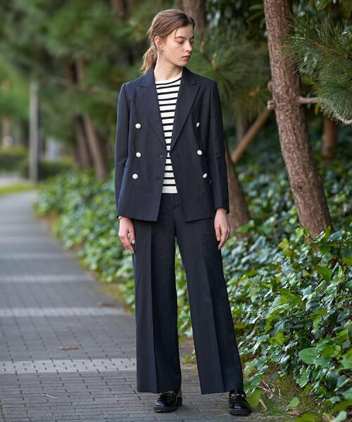 DRESSTERIOR(ドレステリア)の「◆【セットアップ可/ウォッシャブル】リネンブレンドワイドパンツ(その他パンツ・レディース・ネイビー/オフホワイト/サックスブルー/ライトベージュ・40/38/36/34)」の10枚目の写真