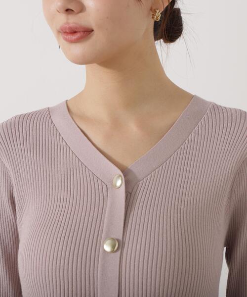 PROPORTION BODY DRESSING(プロポーションボディドレッシング)の「シアー切替ペプラムニット / 1216170108(ニット/セーター・レディース・ブラウン系その他/ブルー/グレー/ピンク/ホワイト系その他・FREE)」の19枚目の写真