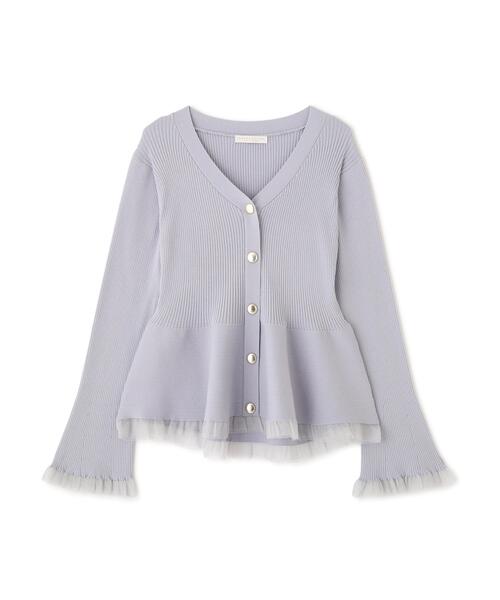 PROPORTION BODY DRESSING(プロポーションボディドレッシング)の「シアー切替ペプラムニット / 1216170108(ニット/セーター・レディース・ブラウン系その他/ブルー/グレー/ピンク/ホワイト系その他・FREE)」の22枚目の写真