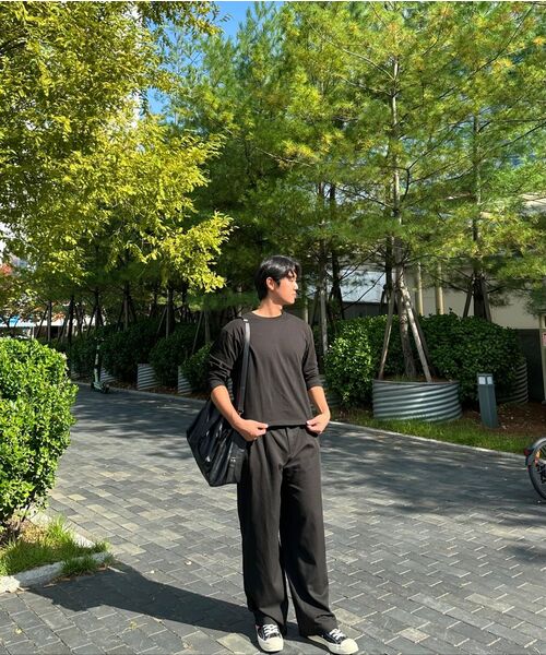 C WEAR BY THE GENIUS(シーウェアバイザジーニアス)の「メンズクロップロングスリーブTシャツブラック(Tシャツ/カットソー・メンズ・その他・XX-LARGE/LARGE/MEDIUM/X-LARGE/SMALL)」の9枚目の写真