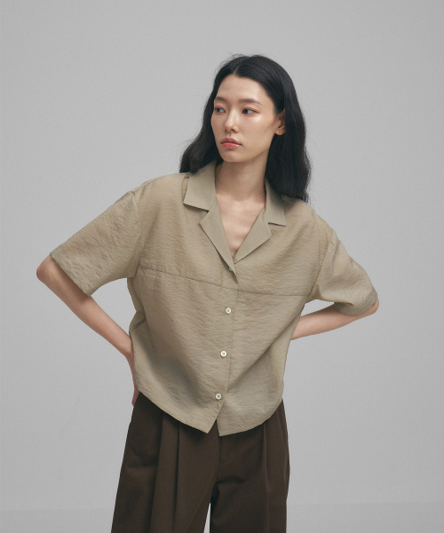 ANOTHER OFFICE WOMEN(アナザー オフィス ウーマン)の「w. Reverb Shirt (Sage Gray)(シャツ/ブラウス・レディース・その他・MEDIUM)」の8枚目の写真