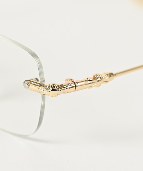 ADAM PATEK（アダムパテック）の「ADAMPATEK/engraving rimless glasses（彫金入りリムレスグラス)（メガネ・メンズ・シルバー系その他/ゴールド系その他・FREE）」の6枚目の写真