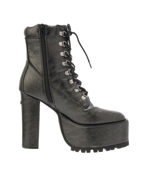 GYDA（ジェイダ）の「shiny lace upタンクソールショートブーツ（ブーツ・レディース・オフホワイト/ブラック・LARGE/MEDIUM/SMALL）」の18枚目の写真