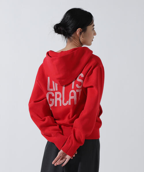 jj mercer（ジェイジェイマーサー）の「JJMERCER (ジェイジェイマーサー) 別注パーカー（ニット/セーター・レディース・グレー/レッド・F）」の17枚目の写真