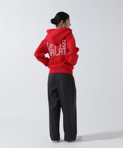 jj mercer（ジェイジェイマーサー）の「JJMERCER (ジェイジェイマーサー) 別注パーカー（ニット/セーター・レディース・グレー/レッド・F）」の21枚目の写真