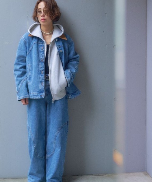 jj mercer（ジェイジェイマーサー）の「JJMERCER (ジェイジェイマーサー) 別注パーカー（ニット/セーター・レディース・グレー/レッド・F）」の5枚目の写真