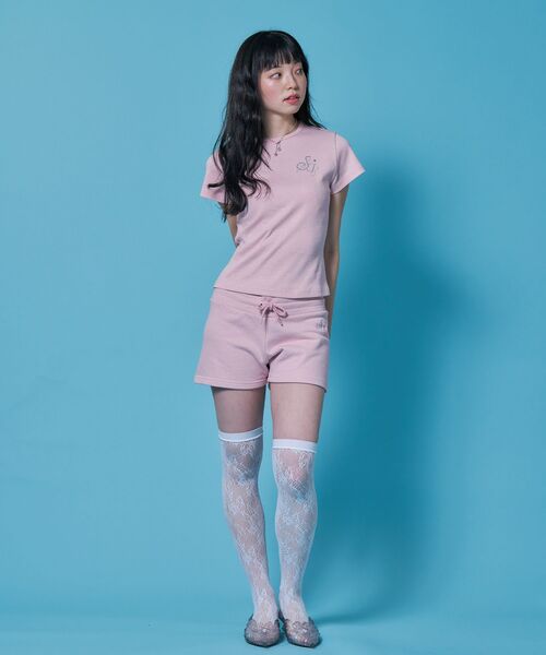 SEQUENZ(シークエンズ)の「※WEB限定 / セットアップ対応 / レディースグリッターショートパンツ / sqnz glitter mini pants(その他パンツ・レディース・ライトピンク/ブラック/ネイビー・MEDIUM/SMALL)」の8枚目の写真