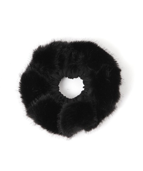 Elura（エルーラ）の「ミンクライクファーシュシュ/642998（シュシュ・レディース・ブラウン/ブラック・FREE）」の4枚目の写真