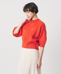 UNITED ARROWS（ユナイテッドアローズ）の「フォックスカシミヤ ハーフスリーブ Tニット UYHSP（ニット/セーター・レディース）」