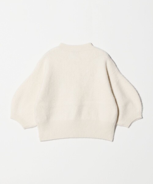 UNITED ARROWS（ユナイテッドアローズ）の「フォックスカシミヤ ハーフスリーブ Tニット UYHSP（ニット/セーター・レディース・ネイビー/レッド/オフホワイト・FREE）」の11枚目の写真