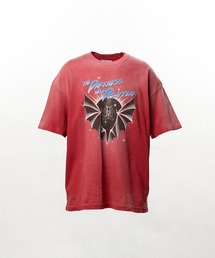 KAMIYA（カミヤ）の「"THE DARKNESS WILL DISAPPEAR" Distressed T-shirt（Tシャツ/カットソー）」