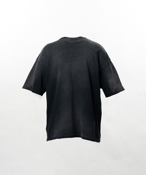 KAMIYA(カミヤ)の「"THE DARKNESS WILL DISAPPEAR" Distressed T-shirt(Tシャツ/カットソー・メンズ・ブラック/レッド/ネイビー・S/M)」の4枚目の写真