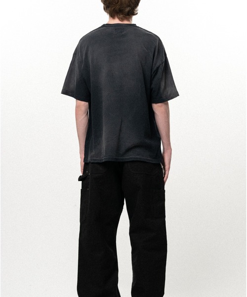 KAMIYA(カミヤ)の「"THE DARKNESS WILL DISAPPEAR" Distressed T-shirt(Tシャツ/カットソー・メンズ・ブラック/レッド/ネイビー・S/M)」の7枚目の写真