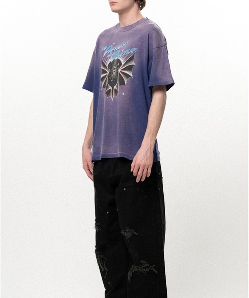 KAMIYA(カミヤ)の「"THE DARKNESS WILL DISAPPEAR" Distressed T-shirt(Tシャツ/カットソー・メンズ・ブラック/レッド/ネイビー・S/M)」の11枚目の写真