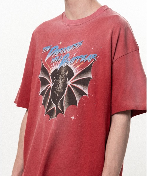 KAMIYA(カミヤ)の「"THE DARKNESS WILL DISAPPEAR" Distressed T-shirt(Tシャツ/カットソー・メンズ・ブラック/レッド/ネイビー・S/M)」の17枚目の写真