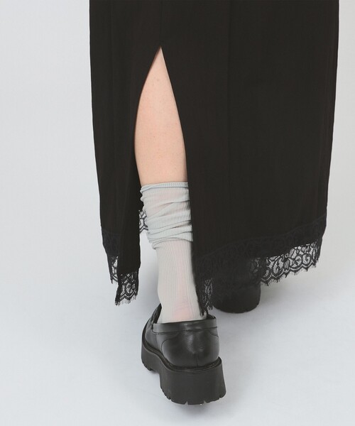 Ray BEAMS（レイビームス）の「レース キリカエ キャミワンピース（ワンピース・レディース・ブラック/オフホワイト・0/1）」の15枚目の写真