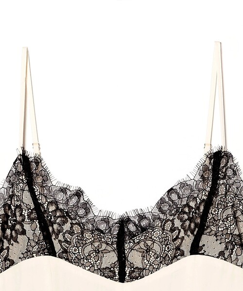 Ray BEAMS（レイビームス）の「レース キリカエ キャミワンピース（ワンピース・レディース・ブラック/オフホワイト・0/1）」の19枚目の写真