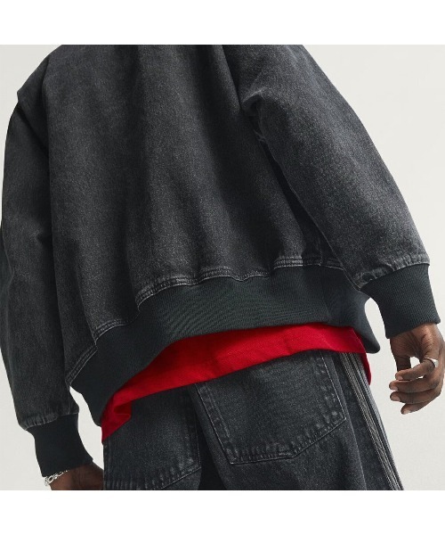 adidas Originals（アディダスオリジナルス）の「adidas ADICOLOR DENIM FIREBIRD TRACK TOP / アディダス アディカラー デニム ファイヤーバード トラックトップ / KD1516（デニムジャケット・メンズ・ブラック・S/XL）」の6枚目の写真