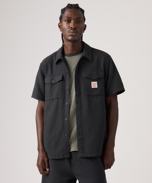 Levi's(リーバイス)の「Levi's/リーバイス WORKWEAR ショートスリーブワーカーシャツ(シャツ/ブラウス・メンズ・ブラック・XL/L/M/S)」の10枚目の写真