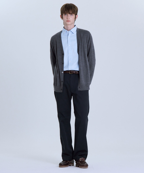 BASIC HOUSE(ベーシックハウス)の「プレミアムオックスフォードレギュラーフィット長袖シャツブルーLYWS0102(シャツ/ブラウス・メンズ・ブルー・FREE)」の2枚目の写真