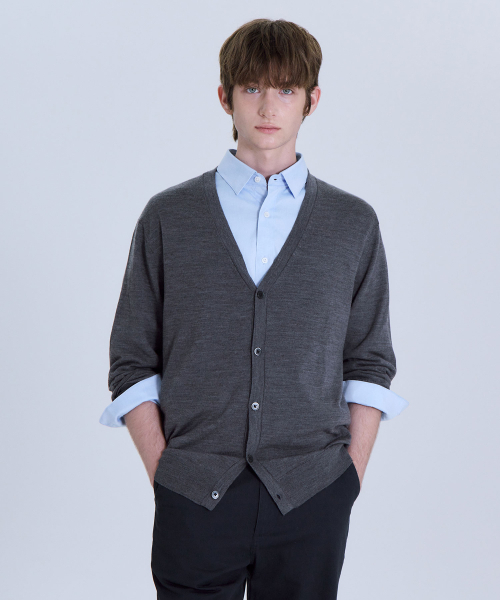 BASIC HOUSE(ベーシックハウス)の「プレミアムオックスフォードレギュラーフィット長袖シャツブルーLYWS0102(シャツ/ブラウス・メンズ・ブルー・FREE)」の5枚目の写真