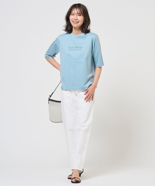 J.PRESS(ジェイプレス)の「ロゴTシャツ(Tシャツ/カットソー・レディース・ホワイト系/スカイブルー系/黄土色系/ネイビー系・MEDIUM/LARGE)」の8枚目の写真