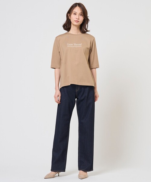 J.PRESS(ジェイプレス)の「ロゴTシャツ(Tシャツ/カットソー・レディース・ホワイト系/スカイブルー系/黄土色系/ネイビー系・MEDIUM/LARGE)」の12枚目の写真