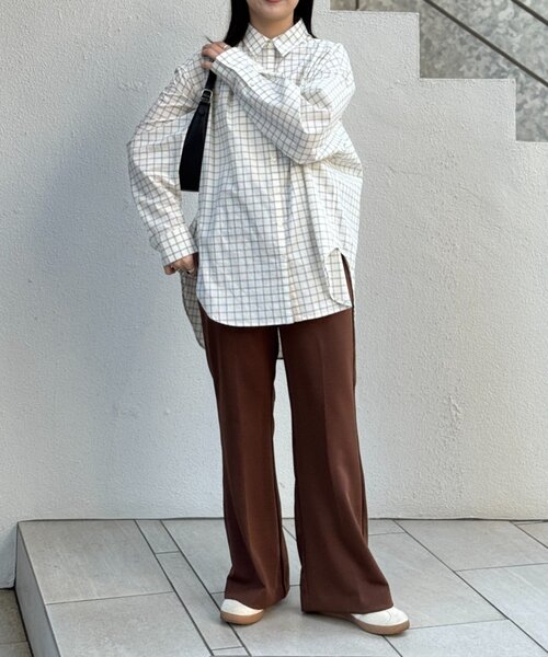 FRIPIER（フリピエ）の「《FRIPIER》チェックシャツ（シャツ/ブラウス・レディース・アイボリー・FREE）」の2枚目の写真