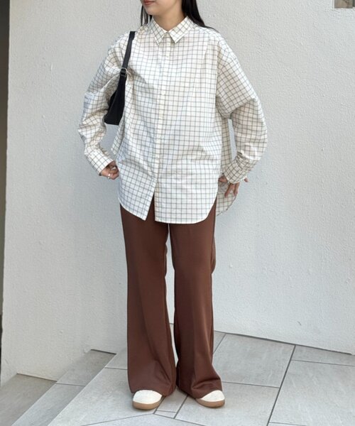 FRIPIER（フリピエ）の「《FRIPIER》チェックシャツ（シャツ/ブラウス・レディース・アイボリー・FREE）」の3枚目の写真