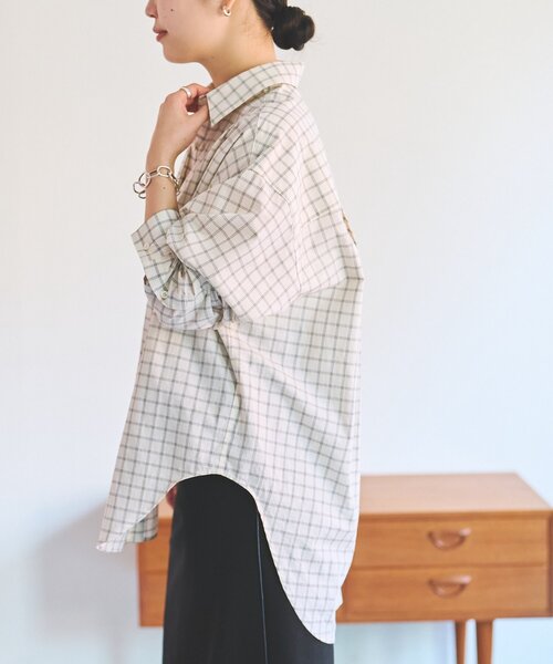 FRIPIER（フリピエ）の「《FRIPIER》チェックシャツ（シャツ/ブラウス・レディース・アイボリー・FREE）」の10枚目の写真