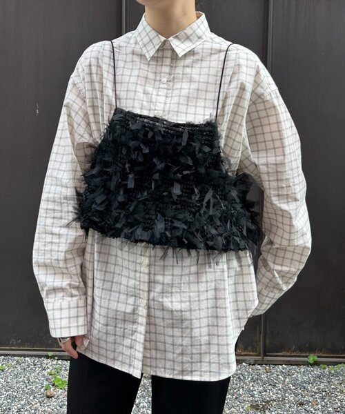FRIPIER（フリピエ）の「《FRIPIER》チェックシャツ（シャツ/ブラウス・レディース・アイボリー・FREE）」の18枚目の写真