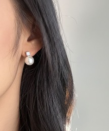 YU-KA:パール&ビジューイヤリング Pearl bijou earring