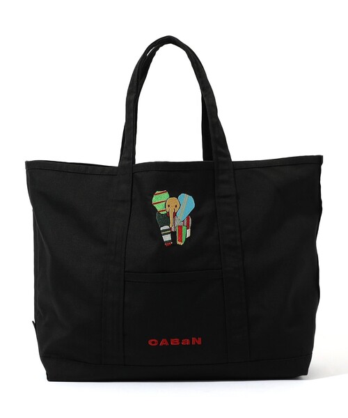Elephant刺繍 プレイフルトートバッグ（トートバッグ）｜CABaN