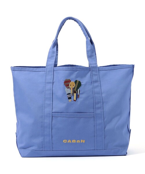 caban（キャバン）の「Elephant刺繍 プレイフルトートバッグ（トートバッグ・メンズ・ネイビー/イエロー/グリーン/ホワイト/ライトブルー/ブラック・FREE）」の7枚目の写真