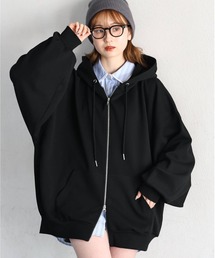 tiptop | 【丈が選べる】ダンボールダブルジップパーカー(パーカー)