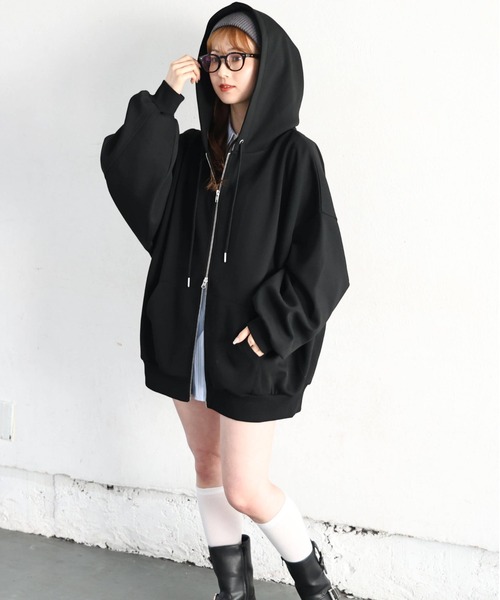 セール】【丈が選べる】ダンボールダブルジップパーカー（パーカー