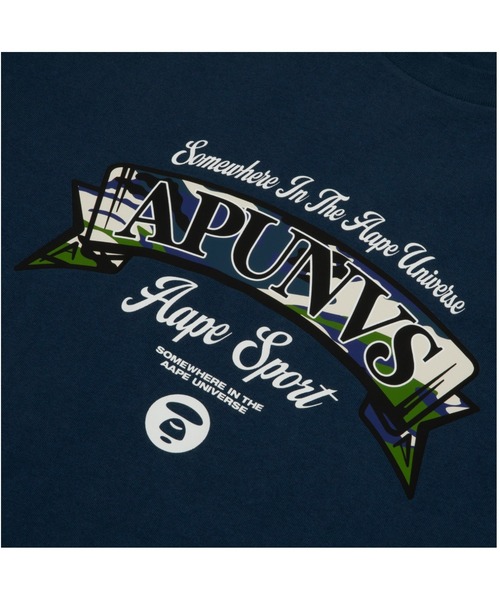 AAPE BY A BATHING APE（エーエイプバイアベイシングエイプ）の「AAPE THEME MAIN TEE（Tシャツ/カットソー・メンズ・ワインレッド/ネイビー・MEDIUM/LARGE/X-LARGE/SMALL）」の4枚目の写真