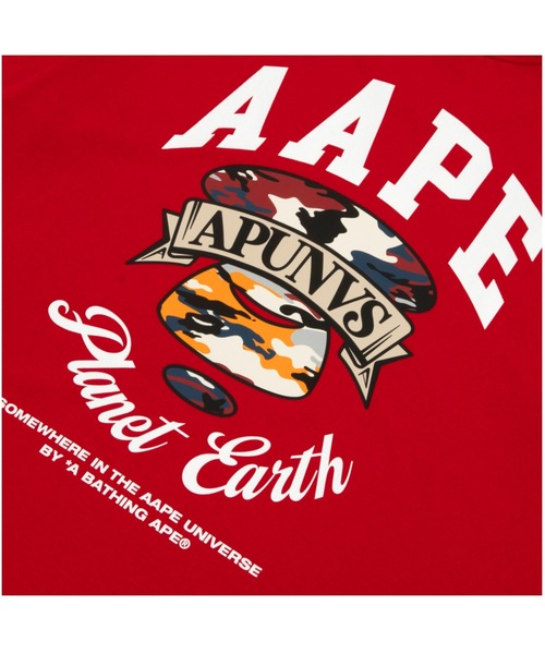 AAPE BY A BATHING APE（エーエイプバイアベイシングエイプ）の「AAPE THEME MAIN TEE（Tシャツ/カットソー・メンズ・ワインレッド/ネイビー・MEDIUM/LARGE/X-LARGE/SMALL）」の8枚目の写真