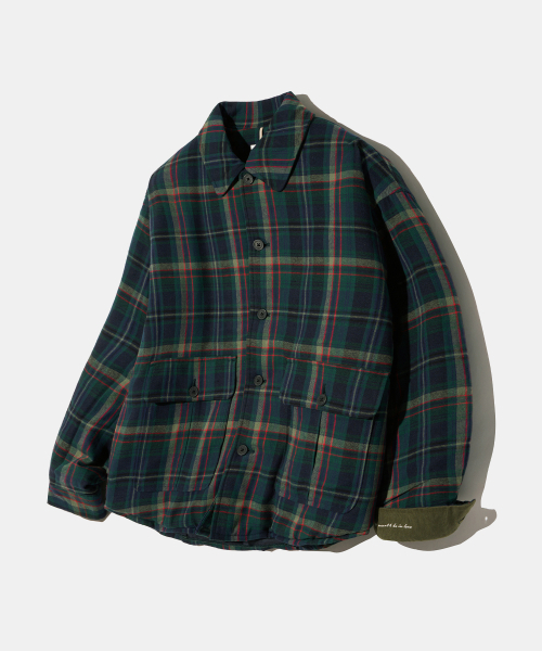 Diamond Layla（ダイアモンドレイラ）の「[HEAT]Moss Green Check Padded PD6（ダウンジャケット/コート・レディース・その他・X-LARGE/MEDIUM）」の7枚目の写真