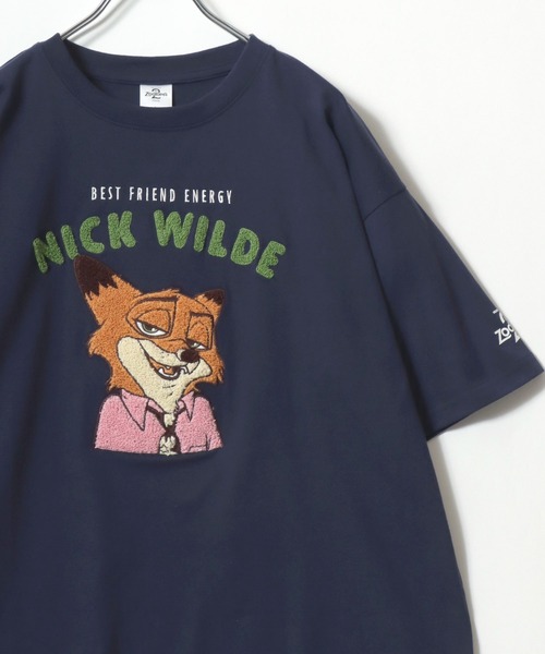 2026SS Disney/ディズニー ズートピア フロント/バックサガラ刺繍