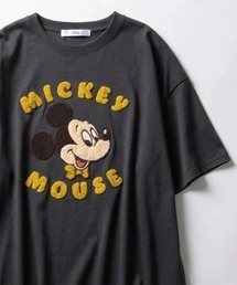2026SS Disney/ディズニー ミッキー/ズートピア/ベイマックス/スティッチ/101わんちゃん/プーさん/トイ・ストーリー フロント/バックサガラ刺繍/ラインストーン オーバーサイズ 半袖Tシャツ