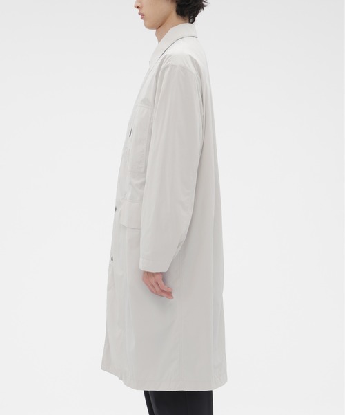 MARGARET HOWELL(マーガレットハウエル)の「RECYCLED NYLON COMPACT RIPSTOP(ステンカラーコート・メンズ・チャコール/ライトグレー・SMALL/MEDIUM/LARGE)」の6枚目の写真