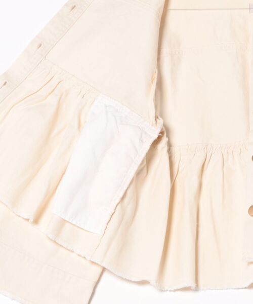 flower（フラワー）の「デニムフレアジャケット2（デニムジャケット・レディース・ブルー/アイボリー・FREE）」の7枚目の写真