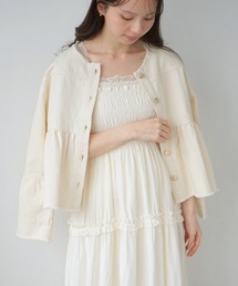 flower | デニムフレアジャケット2(デニムジャケット)