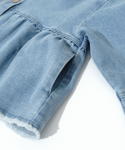 flower（フラワー）の「デニムフレアジャケット2（デニムジャケット・レディース・ブルー/アイボリー・FREE）」の11枚目の写真