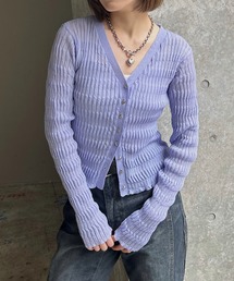 PAGEBOY | シアーリップルニットカーディガン(カーディガン/ボレロ)