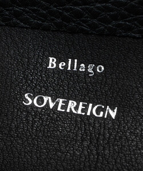 Bellago（ベラーゴ）の「【別注】＜Bellago＞  ソフトシュリンク 巾着バッグ（ショルダーバッグ・メンズ・ブラック・FREE）」の5枚目の写真