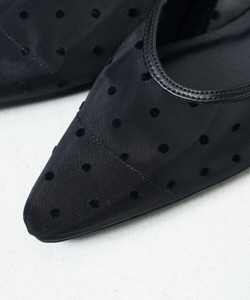 FREAK'S STORE（フリークスストア）の「ドットチュールパンプス（パンプス・レディース・ブラック/ベージュ・36/37/38）」の11枚目の写真